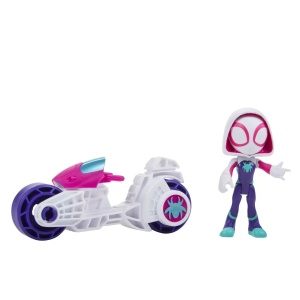Spidey Prietenii Extraordinari Set Motocicleta Si Figurina Ghost Spider 10Cm - Img 8