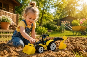 Tractor Bams 2 Cu 2 Cupe Negru Galben - Img 3