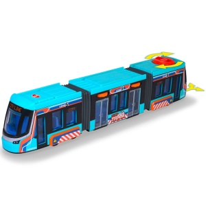 Tramvai Dickie Toys Siemens City Tram 41,5 cm albastru - Img 2