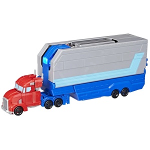 Transformers Earthspark Camion Cu Remorca De Lupta Optimus Prime - Img 6