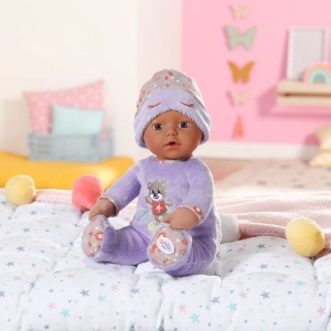 BABY born - Bebelus negru cu hainute violet 30 cm - Img 2