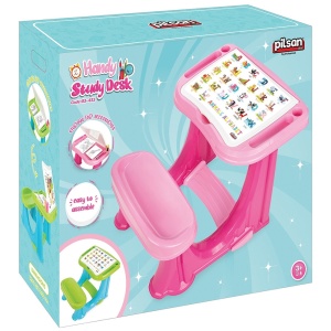 Banca scolara Pilsan Handy Study Desk pink - Img 3