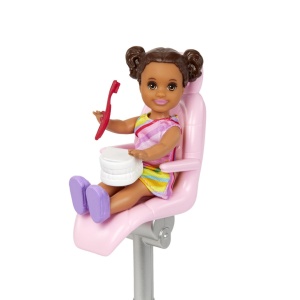 Barbie Cariere Set Mobilier Cu Papusa Doctor Stomatolog Blonda - Img 4