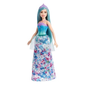 Barbie Dreamtopia Papusa Printesa Cu Par Albastru - Img 2