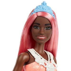 Barbie Dreamtopia Papusa Printesa Cu Par Corai - Img 4