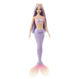 Barbie Dreamtopia Papusa Sirena Cu Par Mov Si Coada Mov
