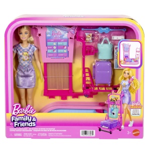 Barbie Family And Friends Set Bagaje La Aeroport - Img 1