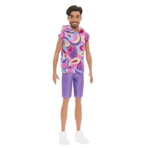 Barbie Papusa Baiat Fashionistas Brunet Cu Barba Si Tricou Cu Gluga - Img 4