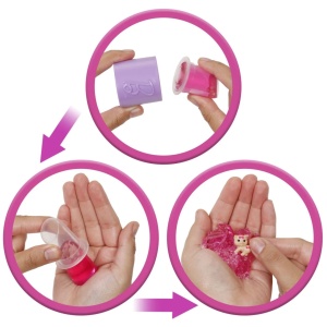 Barbie Set Party Unboxed Reveal Papusa Barbie Mov Cu 10 Accesorii Surpriza - Img 4