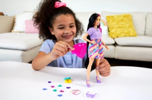 Barbie Totally Hair Papusa Barbie Bruneta - Img 2