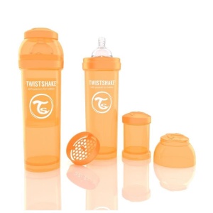 Biberon Twistshake Anti - Colici 330 ml Portocaliu - Img 2