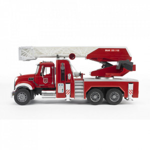 Bruder - Camion De Pompieri Mack Granite Cu Scara, Pompa De Apa Si Sirena - Img 4