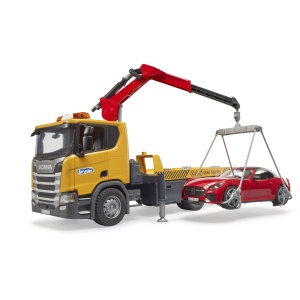 Bruder masina tractare Scania Super 560R cu lumini si sunete - Img 4