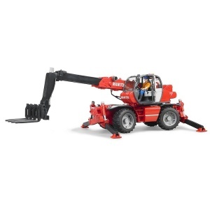 Bruder - Stivuitor Telescopic Cu Accesorii Manitou Mrt 2150 - Img 2
