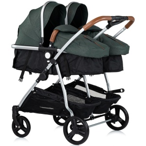 Carucior gemeni Chipolino Duo Smart 3 in 1 basil - Img 2
