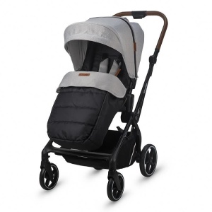 Carucior modular 2in1 Coccolle Saliara Greystone+Cos auto 0-13 kg gb Idan Satin Black - Img 3