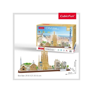 Cubic Fun - Puzzle 3D Barcelona 186 Piese - Img 3