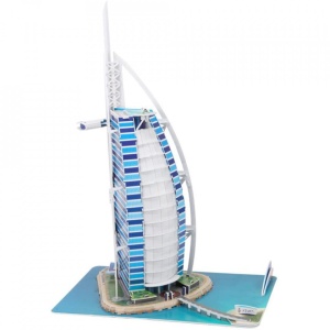 Cubic fun - Puzzle 3D Burj Al Arab (Nivel Complex 101 Piese) - Img 3