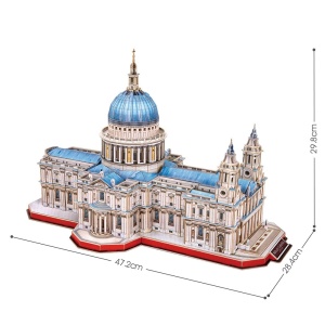 Cubic Fun - Puzzle 3D Catedrala St. Paul (Nivel Complex 643 Piese) - Img 3