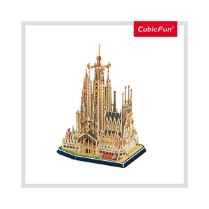 Cubic Fun - Puzzle 3D si Brosura-Sagrada Familia 184 Piese - Img 2