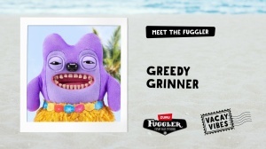 Fuggler - Jucarie de plus, 23 cm - Ciudateii in vacanta, Greedy Grinner - purple - Img 5