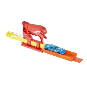 Hot Wheels Set Lansator Portabil Rosu Si Masinuta - Img 2