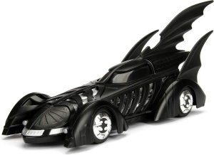Jada Dc Set Batman Forever Figurina Batman Si Masinuta Metalica Batmobile Scara 1 La 24 - Img 6