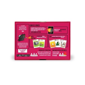Joc de societate Exploding Kittens pentru adulti (Pink Edition), limba romana - Img 2