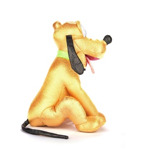 Jucarie de plus cu sclipici si sunete, Pluto, Colectia Disney 100, 28 cm - Img 3