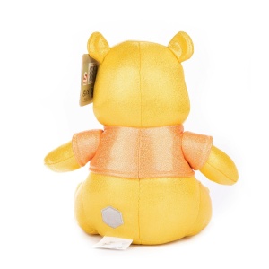 Jucarie de plus cu sclipici si sunete, Winnie, Colectia Disney 100, 28 cm - Img 4