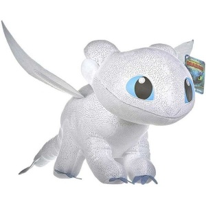 Jucarie din plus Light Fury Sparkle, Dragons, 40 cm - Img 3
