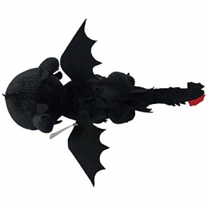 Jucarie din plus Toothless negru, Dragons, 40 cm - Img 2