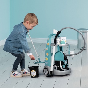 Jucarie Smoby Set curatenie cu troller si aspirator electronic negru - Img 4
