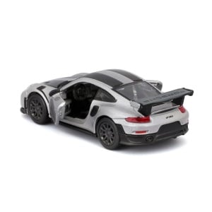 Maisto Masinuta Metalica Speed Icons Porsche 911 Gt2 Rs Silver Black Scara 1 La 64 - Img 3
