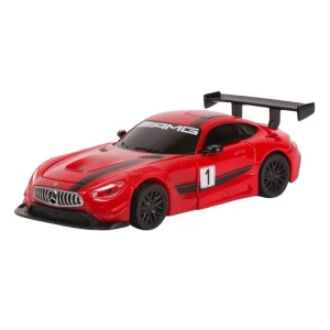 Masinuta Metalica Convertibila Mercedes Benz Gt3 Rosie Cu Scara 1 La 32 - Img 6