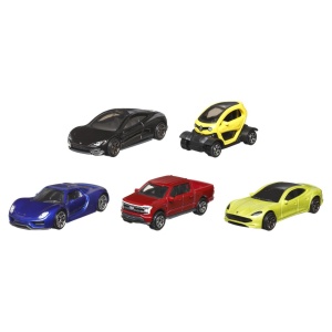 Matchbox Set 5 Masinute Metalice Mbx Electric Drivers Scara 1:64 - Img 2