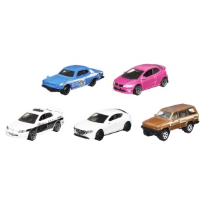 Matchbox Set 5 Masinute Metalice Mbx Japan Cruisers Scara 1:64 - Img 2