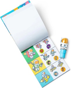 Melissa And Doug Sticker Wow Set De Joaca Autocolante Si Stampila Astronaut - Img 2