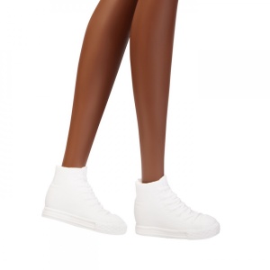 Papusa Barbie Fashionista Cu Par Afro Blond - Img 4