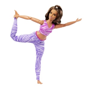 Papusa Barbie Made To Move Satena Cu Top Roz - Img 4