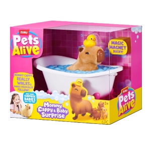Pets Alive - Jucarie de plus interactiva, Mama Capybara si puii sai - Img 2