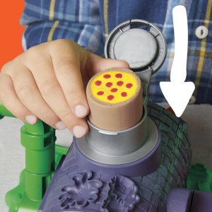 Play Doh Povestiri Cu Testoase Ninja Adolescente Mutante Set Plastelina Pizza Taie Si Arunca - Img 3