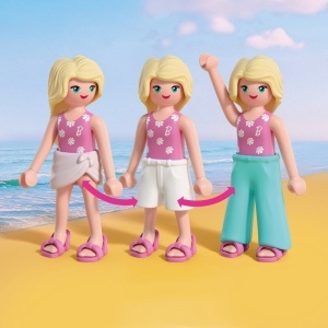 Playmobil - Barbie Cabina de schimb la plaja - Img 4