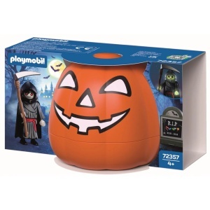 Playmobil - Dovleac de Halloween si Figurina moartea cu coasa - Img 4