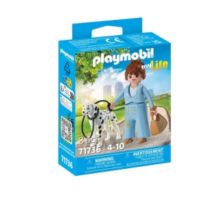 Playmobil - Figurina manager cu animalut de colectie caine Dalmatian - Img 2