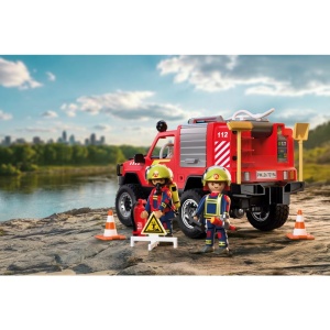 Playmobil - Jucarie de rol Masina Pickup de pompieri - Img 4