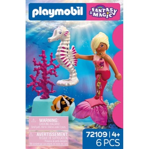 Playmobil - Jucarie de rol Sirena si calut de mare - Img 2