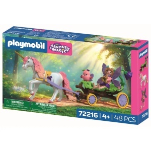 Playmobil - Jucarie de rol Unicorn cu trasura zanei - Img 4