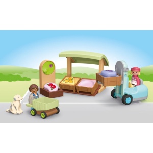 Playmobil Junior - Taraba la piata si stivuitor - Img 3