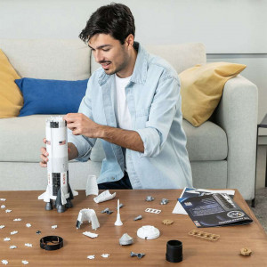 Puzzle 3d Ravensburger, Apollo Saturn V 440 Piese - Img 3